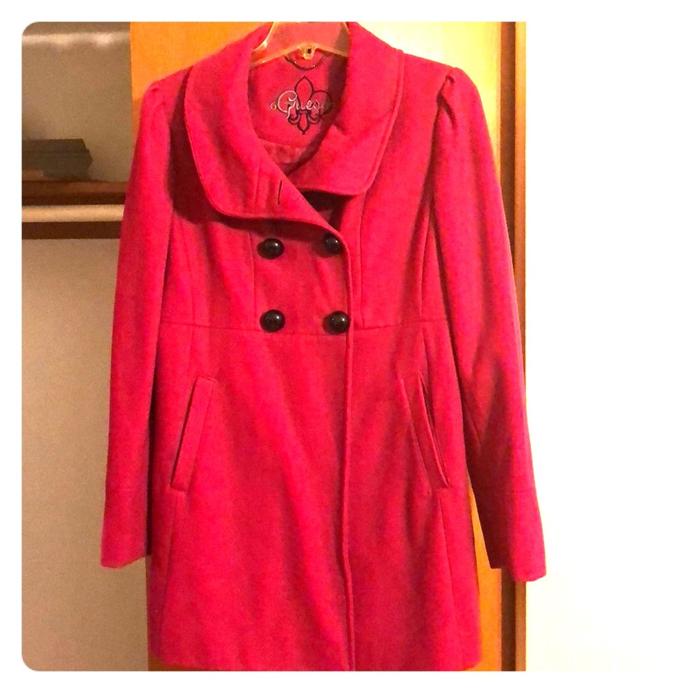 Guess Double Breasted Peacoat
